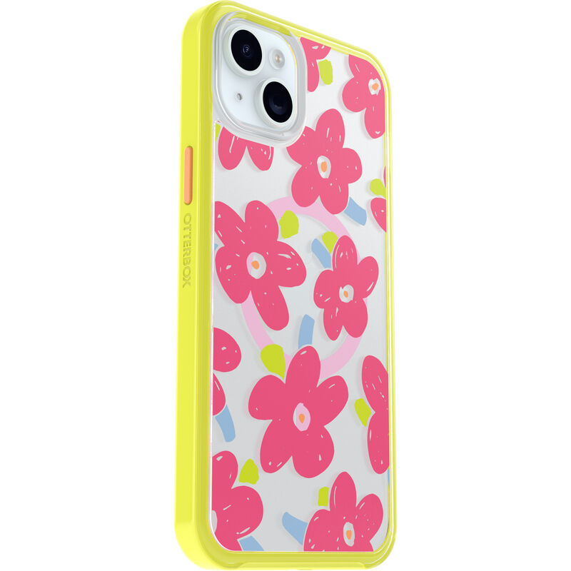 product image 3 - iPhone 14 Plus and iPhone 15 Plus Case Symmetry Series Clear for MagSafe Fluttering Flora