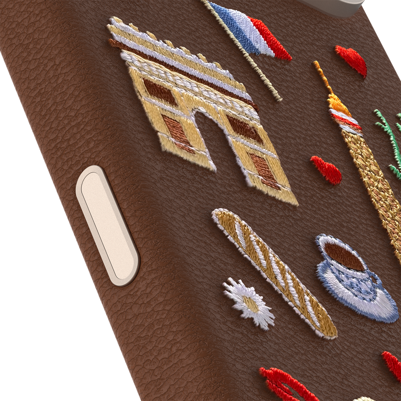 product image 3 - iPhone 17 Pro Max Case Symmetry Series Cactus Leather Embroidery