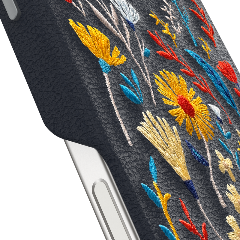 product image 3 - Coque iPhone 16 Pro Max Symmetry Series Cactus Leather Embroidery
