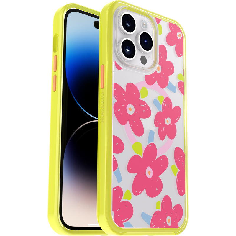 product image 1 - iPhone 14 Pro Max Case Symmetry Series Clear for MagSafe Fluttering Flora