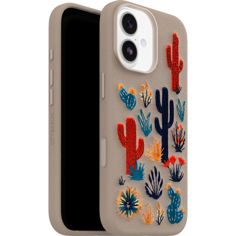product image 4 - iPhone 17 Case Symmetry Series Cactus Leather Embroidery