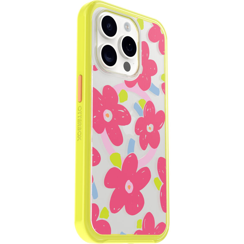 product image 3 - Coque iPhone 15 Pro Symmetry Series Clear pour MagSafe Fluttering Flora