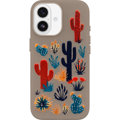iPhone 17 Case | Symmetry Series Cactus Leather Embroidery
