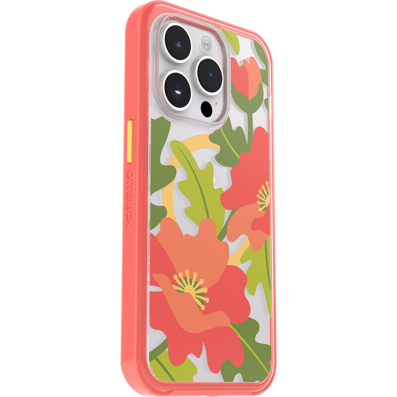 product image 3 - iPhone 14 Pro Hülle Symmetry Series Clear für MagSafe Fluttering Flora