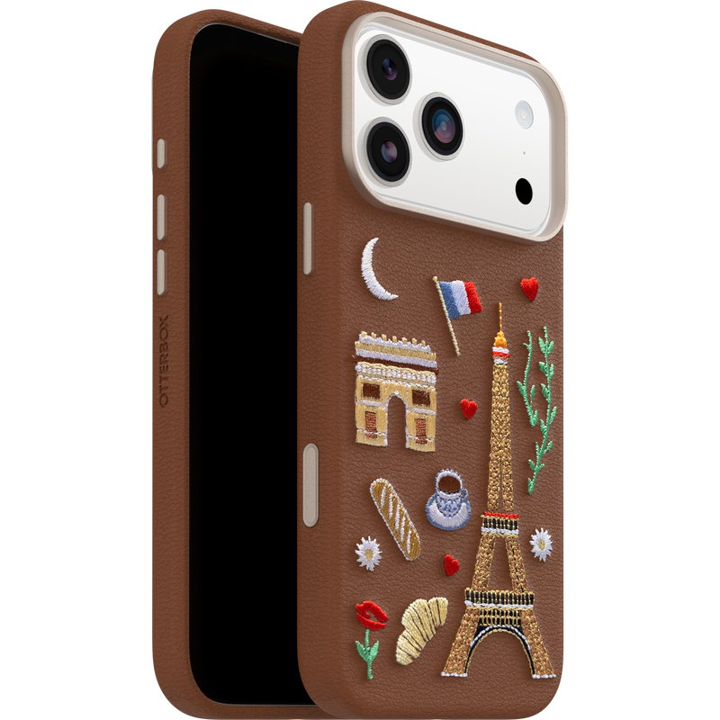 product image 5 - iPhone 17 Pro Max Case Symmetry Series Cactus Leather Embroidery