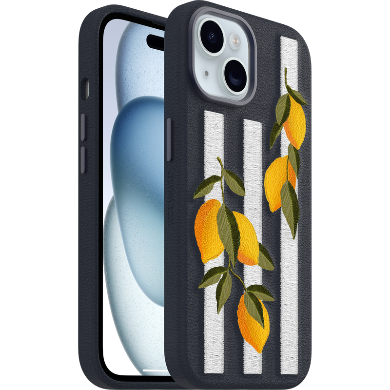 product image 1 - iPhone 16e and iPhone 15 Case Symmetry Series Cactus Leather Embroidery