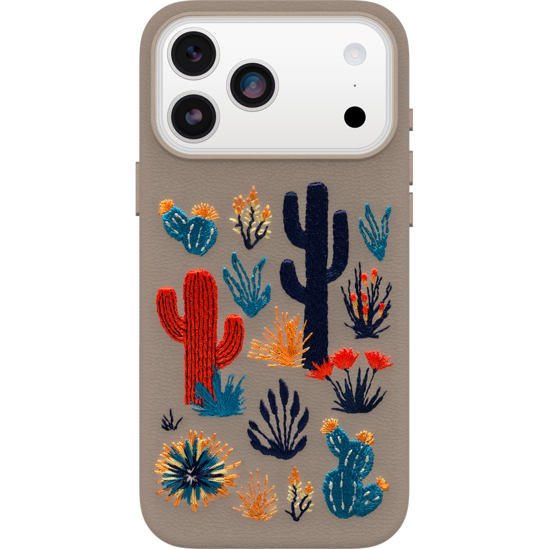 product image 1 - iPhone 17 Pro Max Case Symmetry Series Cactus Leather Embroidery