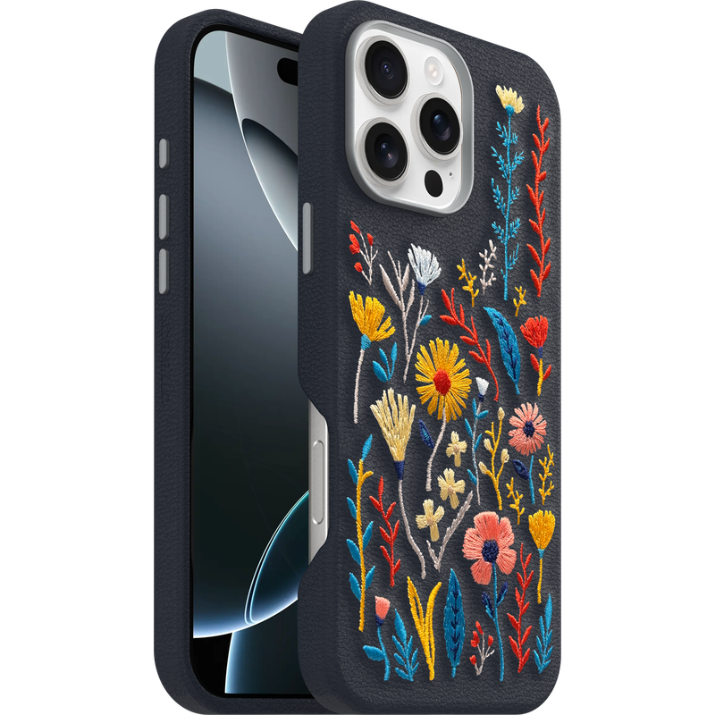 product image 1 - Coque iPhone 16 Pro Max Symmetry Series Cactus Leather Embroidery
