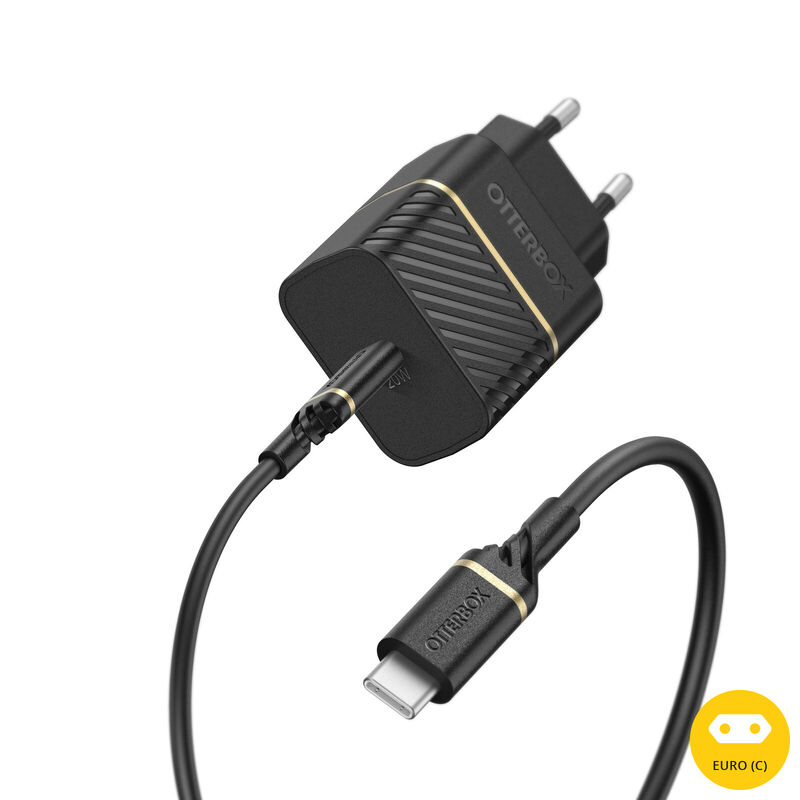 product image 1 - USB-C auf USB-C 20W Wandladegerät + kabel Premium-Fast Charge Kit