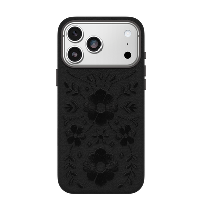 Coque iPhone 17 Pro Max | Symmetry Series Cactus Leather Embroidery