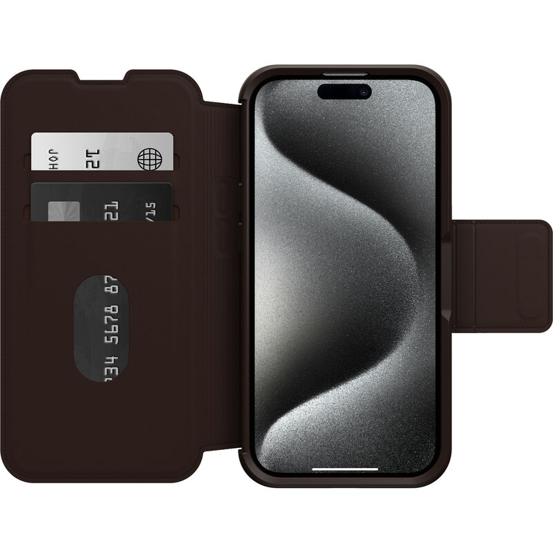 product image 2 - iPhone 15 Pro Case Strada Series Folio MagSafe