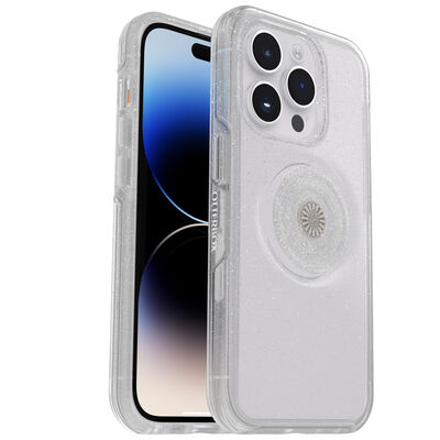 iPhone 14 Pro Otter + Pop Symmetry Series Clear Antimicrobial Case