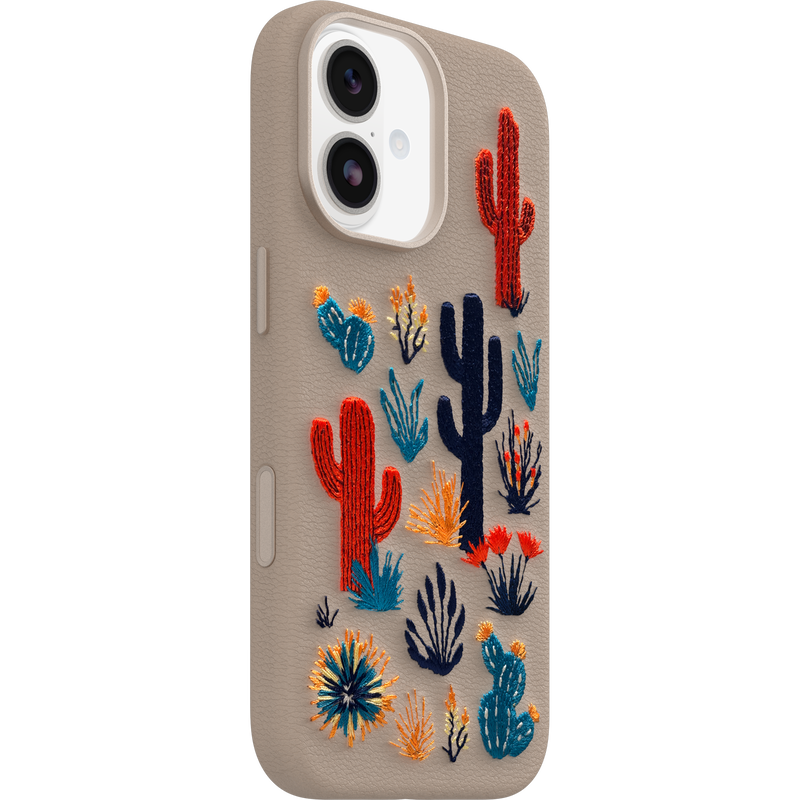 product image 2 - iPhone 17 Case Symmetry Series Cactus Leather Embroidery