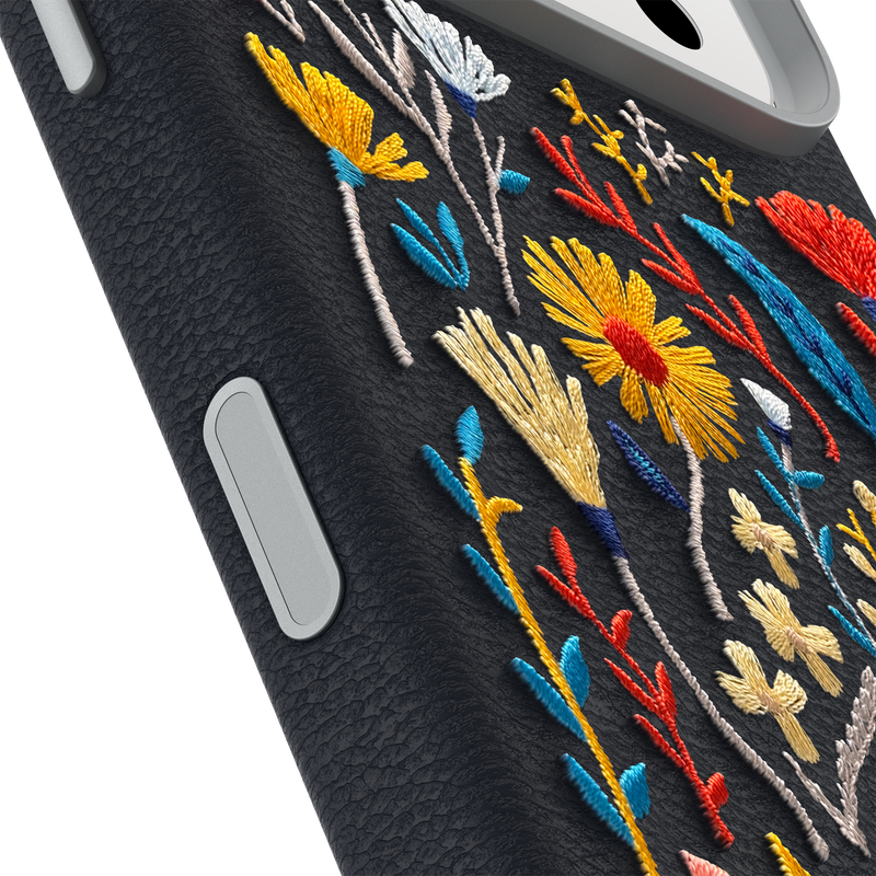 product image 3 - iPhone 17 Pro Hülle Symmetry Series Cactus Leather Embroidery