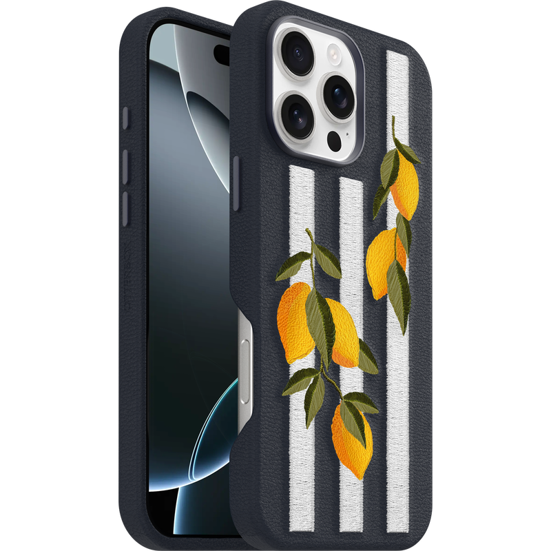 product image 1 - iPhone 16 Pro Max Case Symmetry Series Cactus Leather Embroidery