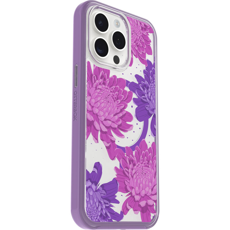 product image 3 - iPhone 15 Pro Max Skal Symmetry Series Clear för MagSafe Fluttering Flora