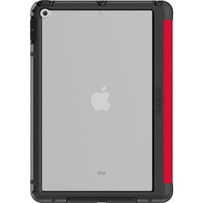 Get the iPad (8th gen) and iPad (7th gen) folio case designed with you in mind — slim and tough Symmetry Series Folio. The multi-use folio works as a stand and protects the screen, while the no-skid rubber feet keep your iPad secure on surfaces. Plus, the integrated Apple Pencil holder provides safe storage and quick access.