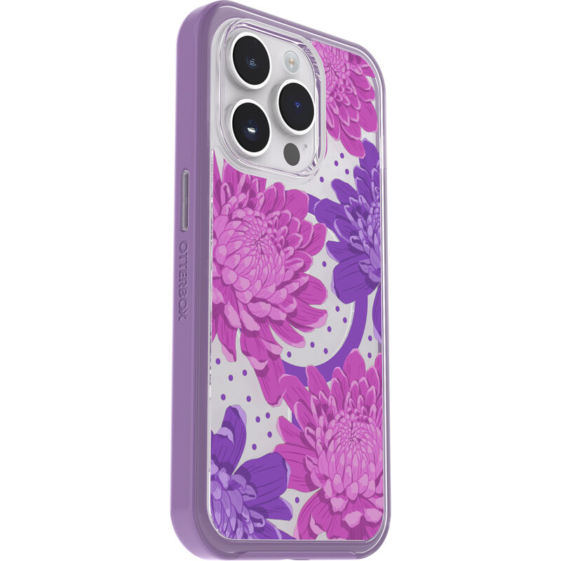product image 3 - Coque iPhone 14 Pro Symmetry Series Clear pour MagSafe Fluttering Flora