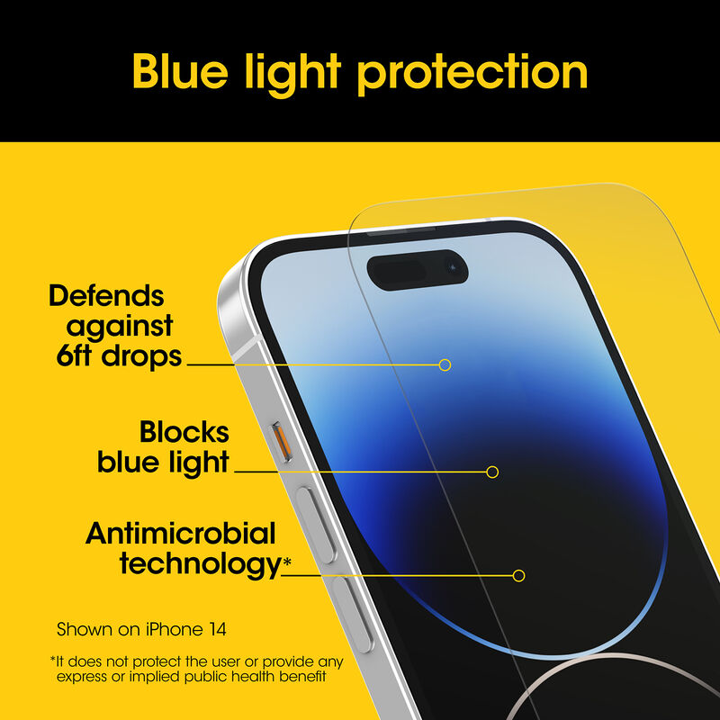 product image 4 - iPhone 15 Screen Protector Premium Pro Glass Blue Light Guard