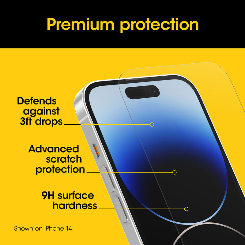 product image 4 - iPhone 15 Plus Screen Protector Premium Glass Antimicrobial