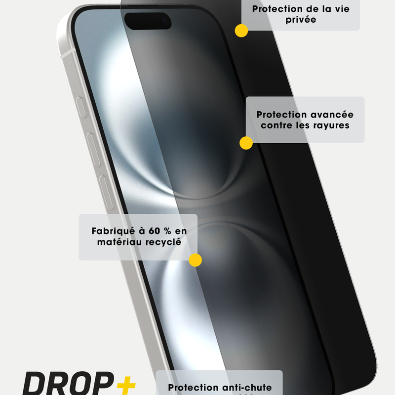 product image 3 - Protecteur d'écran iPhone 16 Pro Premium Pro Glass Privacy Guard